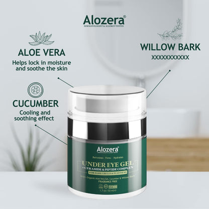 Under Eye Anti-Aging Bundle: Under Eye Gel + Vitamin C Moisturizer