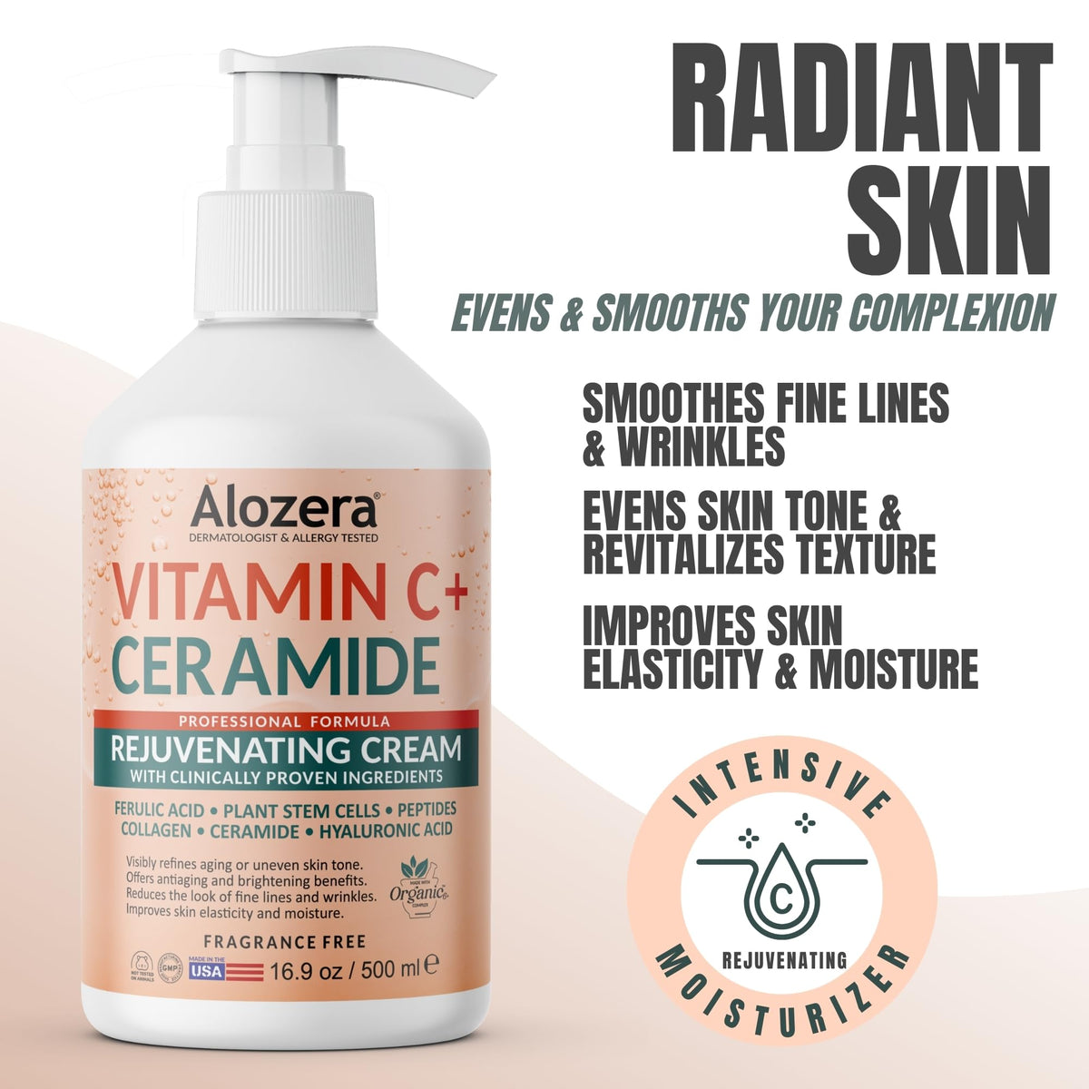 Rejuvenating Brightening Body Lotion Vitamin C + Ceramides, 16.9 oz, 2-Pack