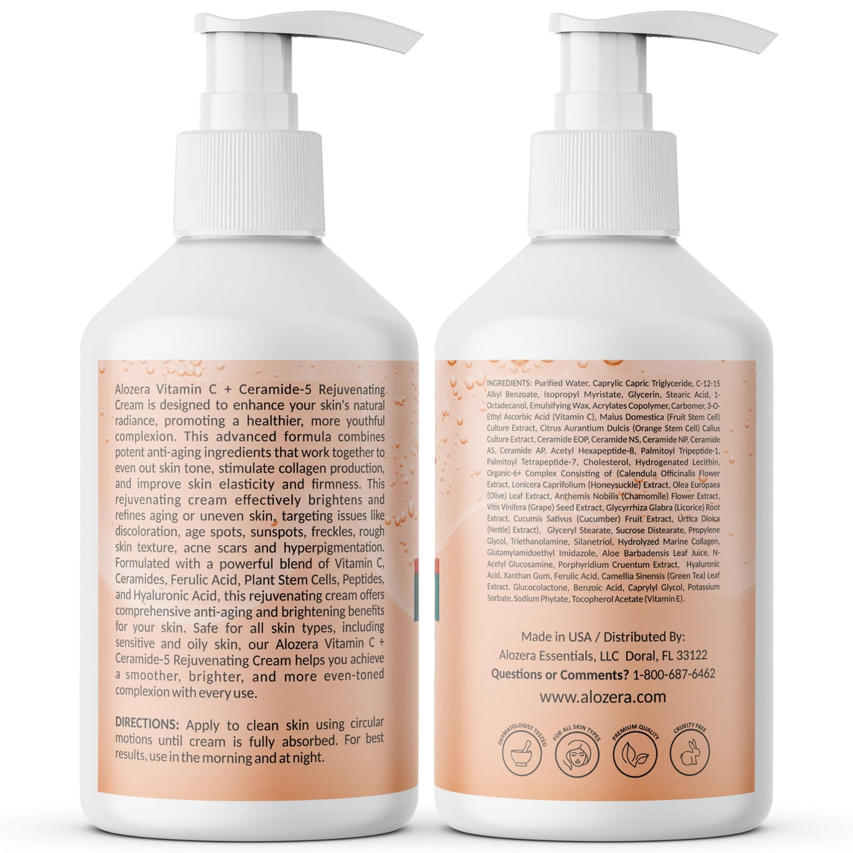 Rejuvenating Brightening Body Lotion Vitamin C + Ceramides, 16.9 oz, 2-Pack