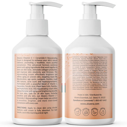 Rejuvenating Brightening Body Lotion Vitamin C + Ceramides, 16.9 oz, 2-Pack