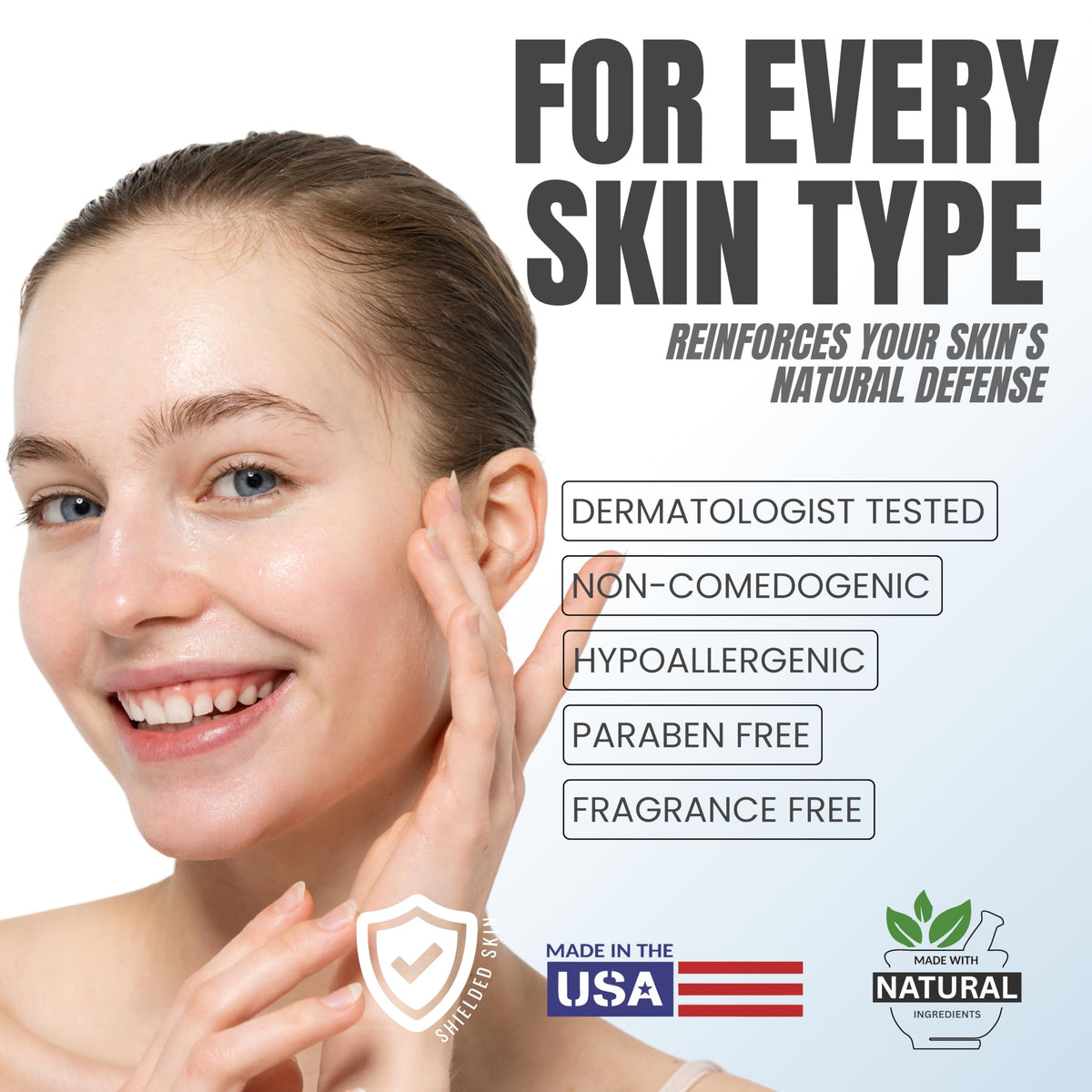 Hyaluronic Acid Serum for Face with Stem Cells, Deep Hydrating & Plumping