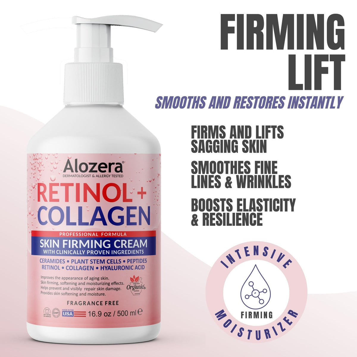 Firming Anti Aging Body Lotion Retinol + Collagen, 16.9 oz