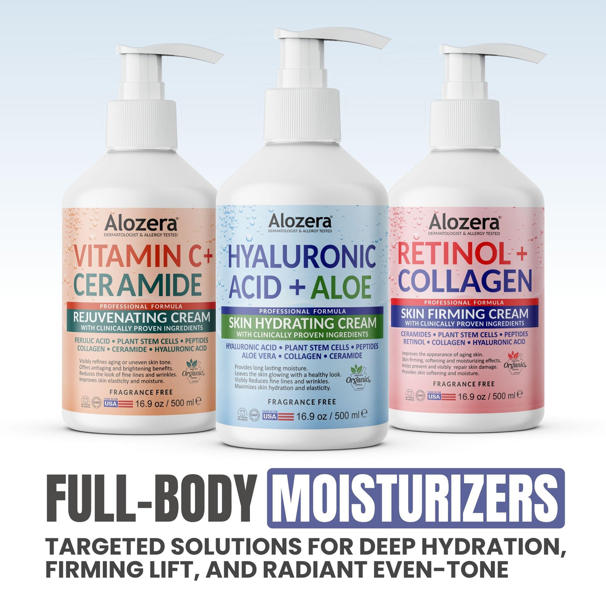 Hydrating Body Lotion Hyaluronic Acid + Aloe Vera, 16.9 oz