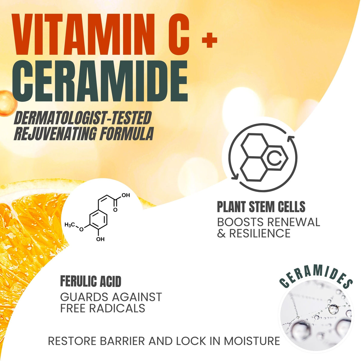 Alozera Rejuvenating Brightening Body Lotion Vitamin C + Ceramides, 16.9 oz