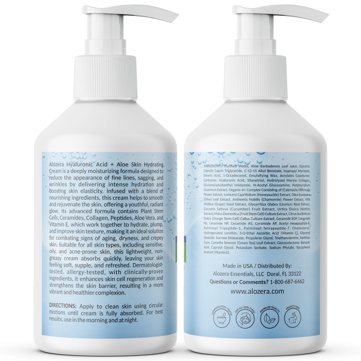 Hydrating Body Lotion Hyaluronic Acid + Aloe Vera, 16.9 oz, 2-Pack