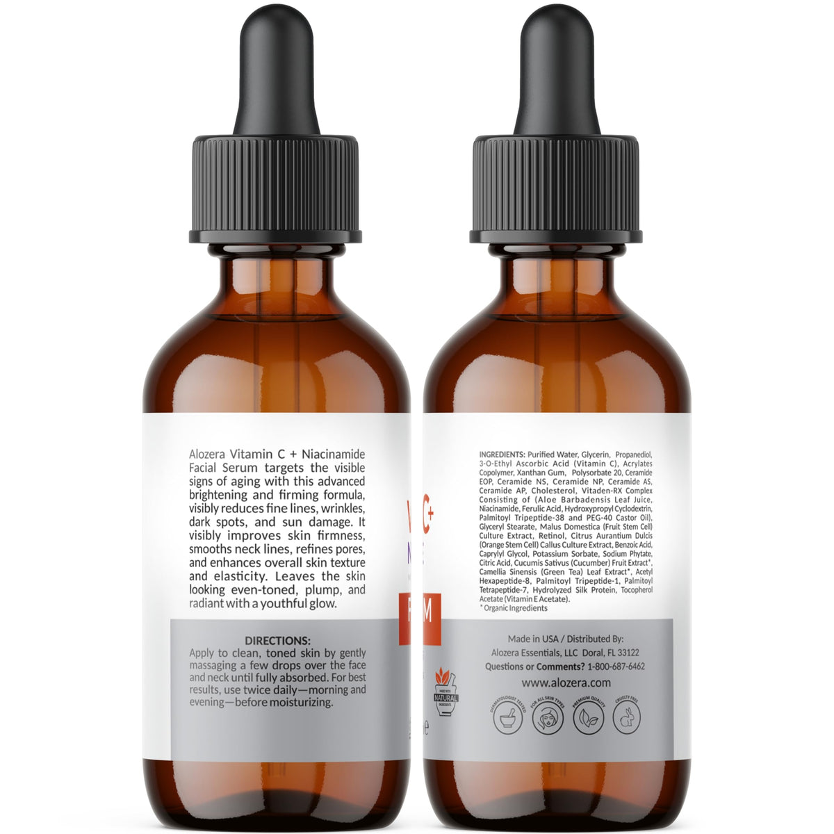Vitamin C Facial Serum with Niacinamide & Ferulic Acid, Visible Brightening