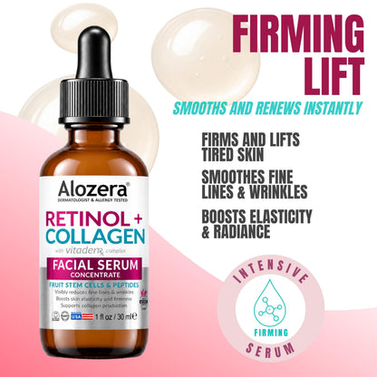 Anti-Aging Face Serum Collagen Retinol Peptide + VitadenRx Complex