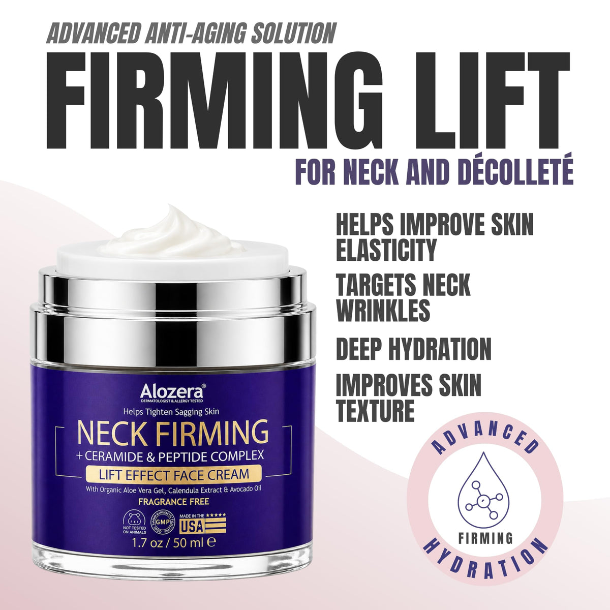 Alozera Neck Cream for Tightening and Firming 50ml