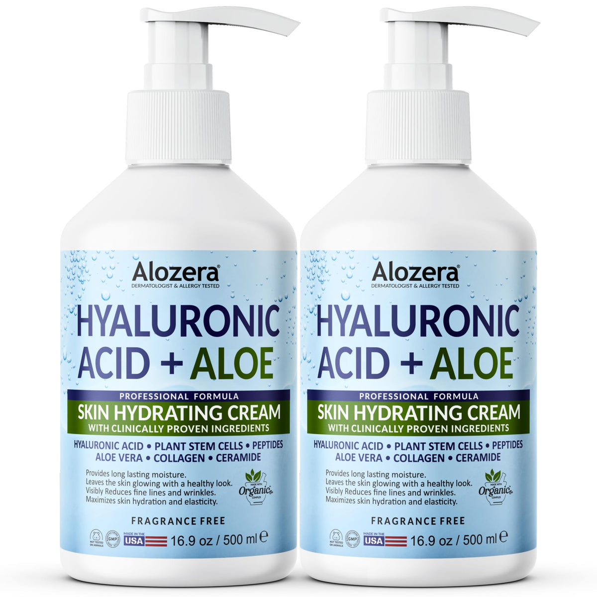 Hydrating Body Lotion Hyaluronic Acid + Aloe Vera, 16.9 oz, 2-Pack