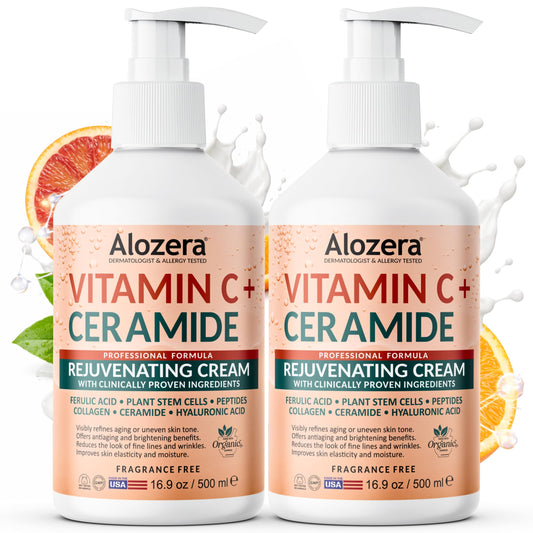Rejuvenating Brightening Body Lotion Vitamin C + Ceramides, 16.9 oz, 2-Pack