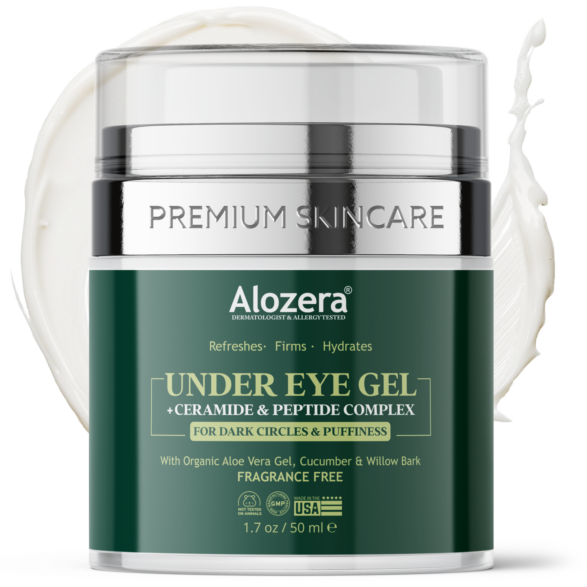 Under Eye Gel Cream Treatment For Dark Circles, Puffiness and Under Eye  Bags – Alozera