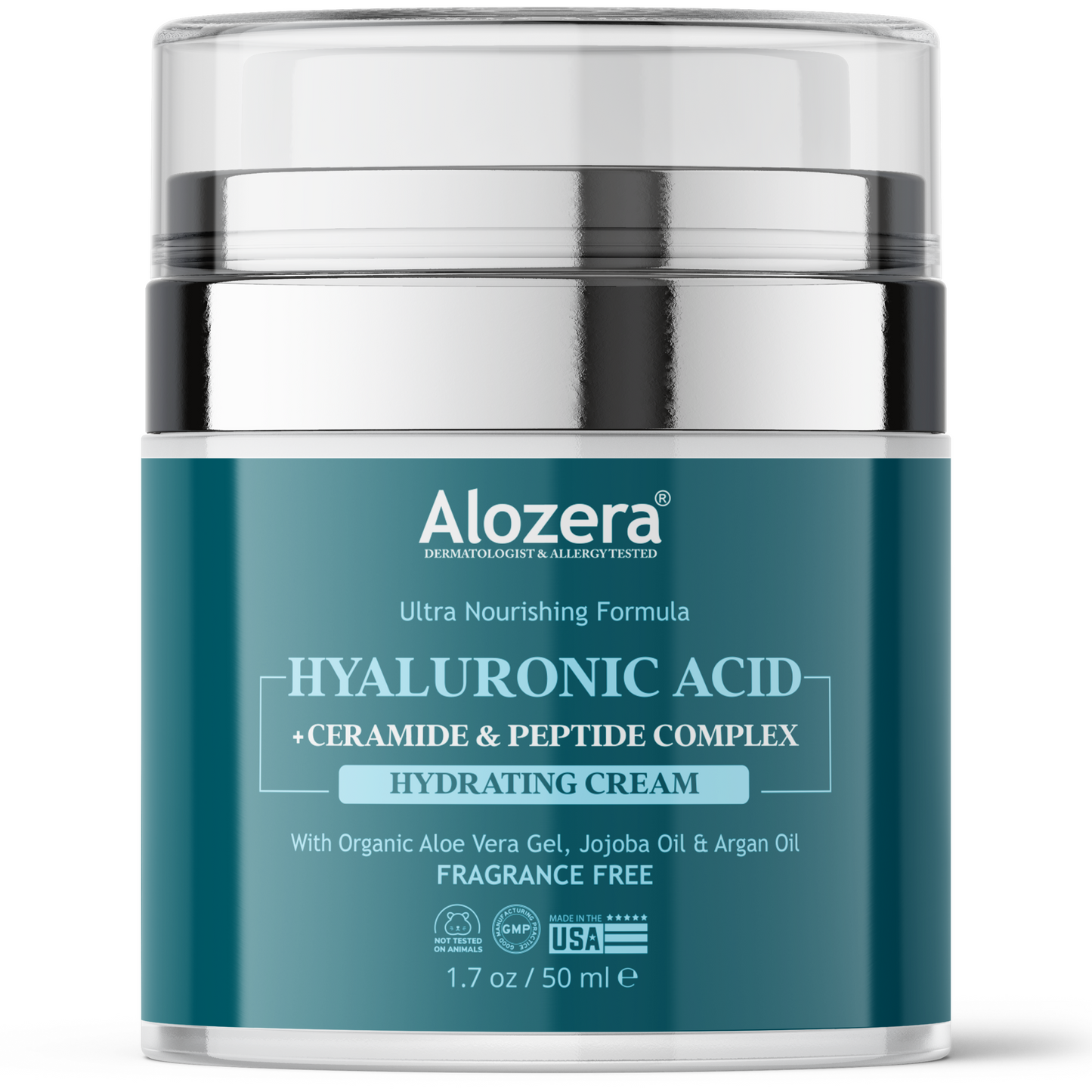 Crema facial con ácido hialurónico